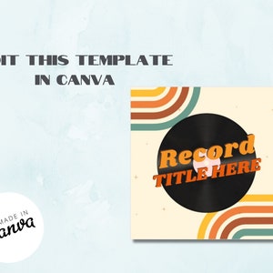 Vintage Inspired Record Label Templates / Labels for Records