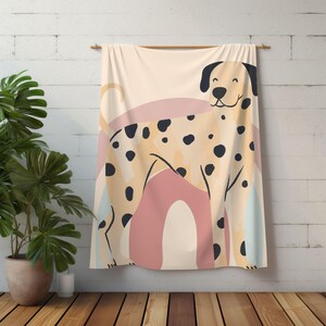 Personalized Dalmatian Lovers Blanket, Cozy Pet Throw, Custom Name Gift for Dog Owners, Dalmatian mom, Snuggle Blanket, Home Decor