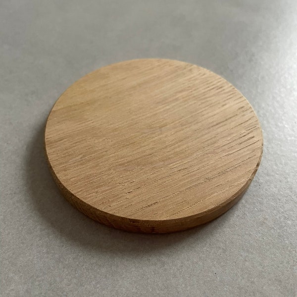 Rond bois massif sous verre art de la table