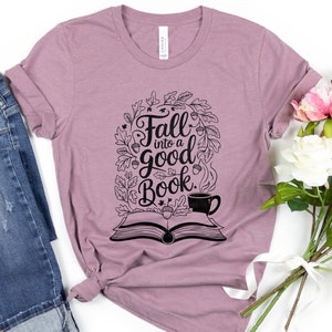 Fall Book Lover Tee, Bookish Autumn Shirt, Cozy Reader T-shirt, Thanksgiving Tee, Fall Reading Tshirt, Autumn Book Love,  Spicy Reads