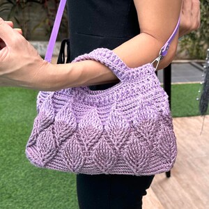 Bolso abuela, Bolso bandolera crochet, Bolso hecho a mano, Bolso tejido a mano, Regalos para ella, Regalos, Bolso tote, Bolso tejido, Bolso único, Pulsera