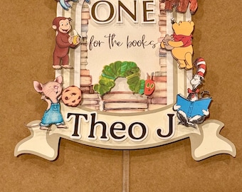 Adorno para tarta de primer cumpleaños con personaje de cuento de hadas