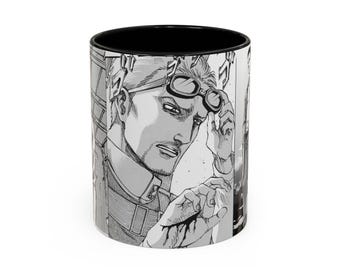 Attack on Titan, Reiner Braun, Accent Coffee Mug, Anime Coffee Mug, Manga Coffee Mug, Reiner Mug, AOT Coffee Mug, AOT Art Mug, 11oz, 15oz