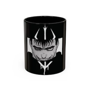 Berserk, Guts Coffee Mug, Guts Anime Mug, Guts Manga Mug, Cute Anime Mug, Cute Manga Mug, Berserk Art Coffee Mug, Guts Design,  (11, 15oz)