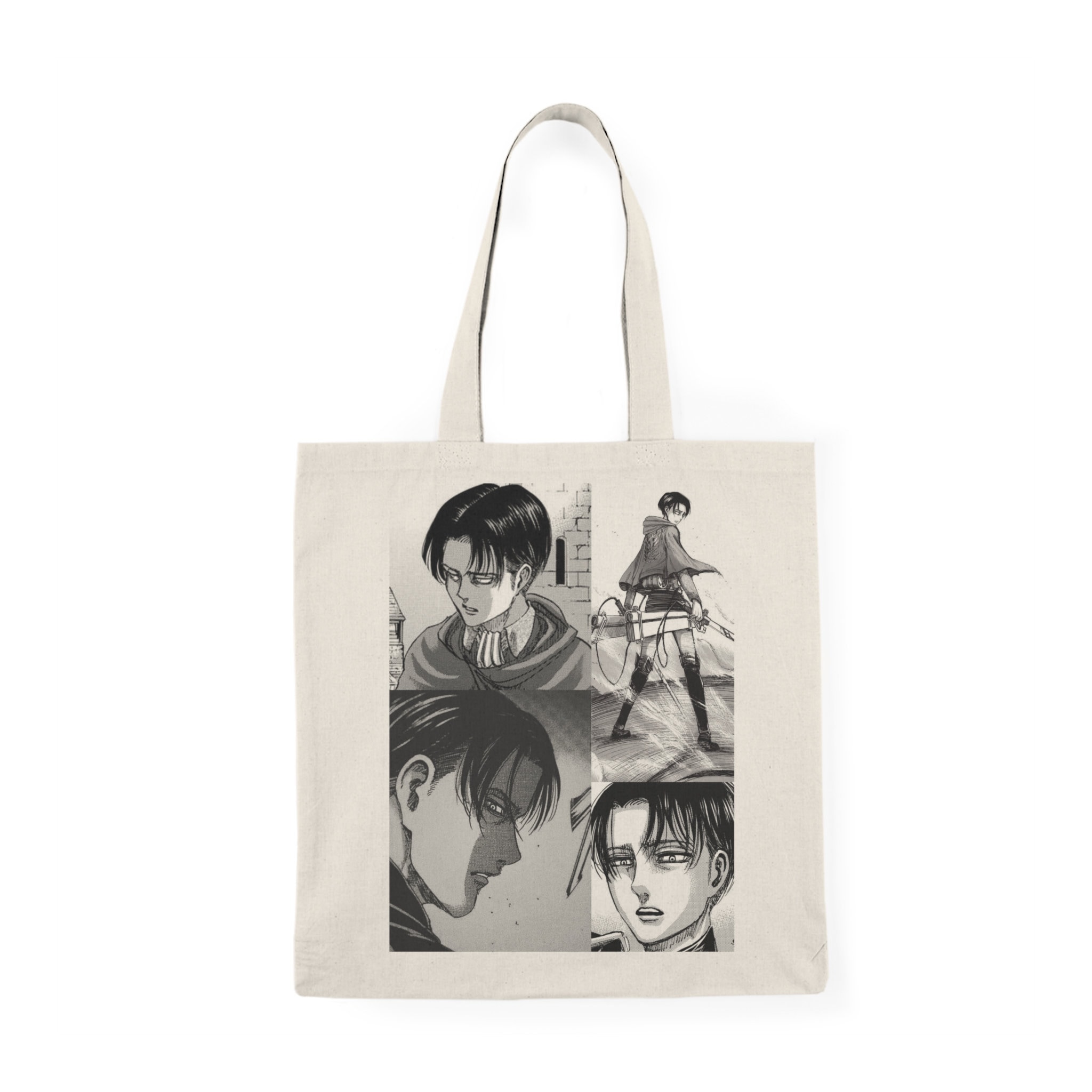 鬼頭祈 進撃の巨人 リヴァイ 2WAYショルダートートバッグ Levi カーキ 進撃の巨人｜鬼頭祈コラボ 2WAYショルダートート