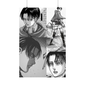 Attack On Titan Levi Ackerman Matte Vertikales Poster