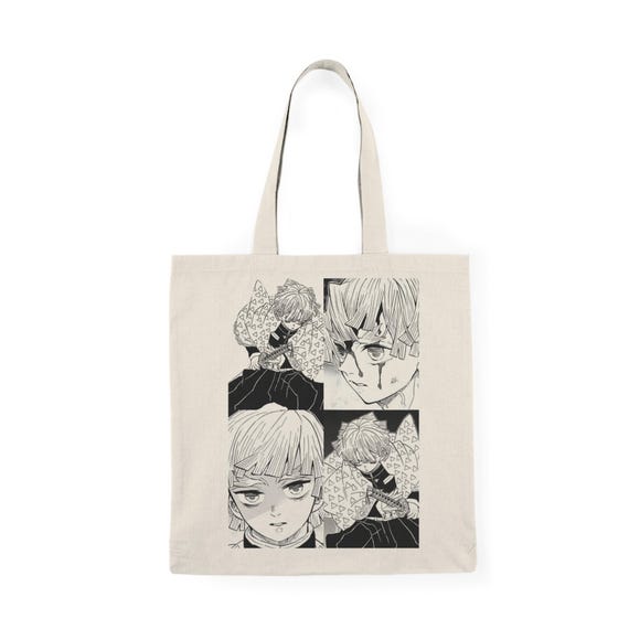 Demon Slayer Zenitsu Tote Bag, Demon Slayer Gifts, Demon Slayer