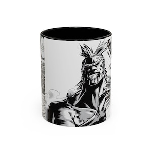 My Hero Academia All Might Coffee Mug, MHA Manga Mug, MHA Anime Mug, Anime Gift, Cute Anime Mug, Cute Manga Mug, All Might Art,   (11, 15oz)