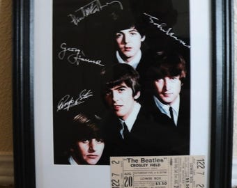 The BEATLES LAST PHOTOGRAPH • 12x18” • Very Rare, & Collectible