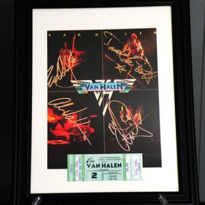 貴重 VAN HALEN エドワード・ヴァン・ヘイレン直筆サイン Eddie Van Halen エドワード・ヴァン・ヘイレン ギタリスト 直筆