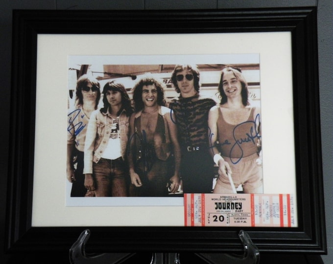 JOURNEY BAND signed autographed photo COA Hologram main image 1