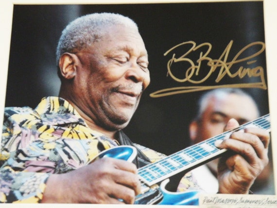 BB King サイン入りポートレート