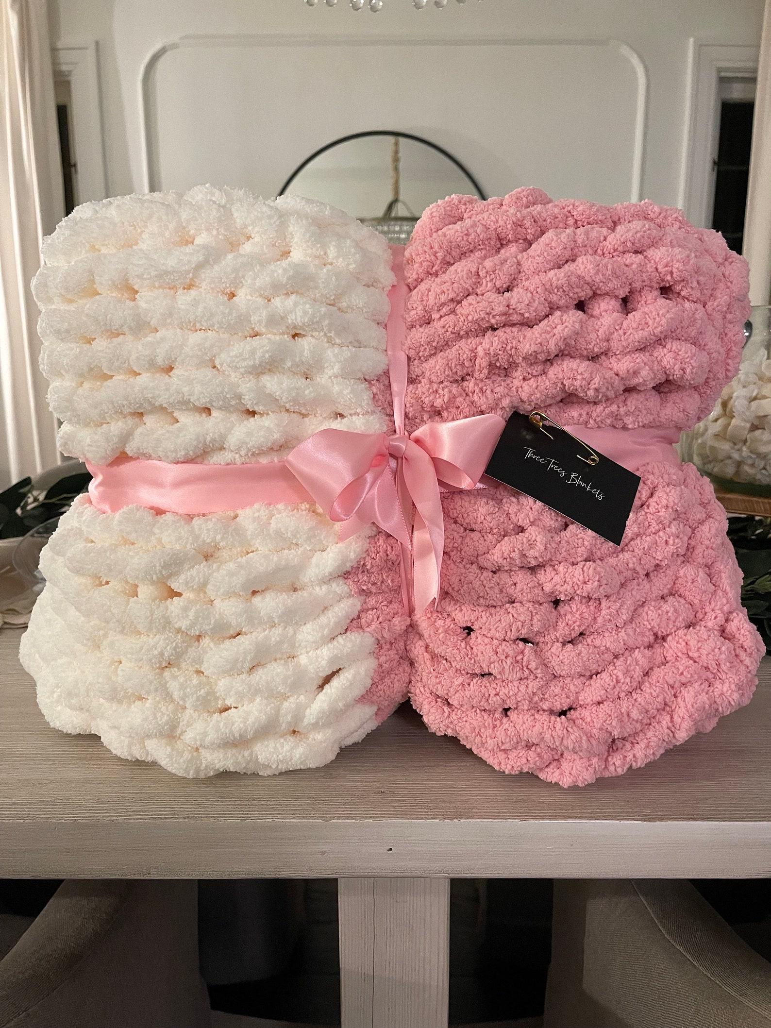 Handknit Blanket Etsy