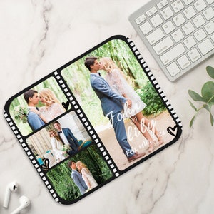 Personalisierte Mauspad | Personalisiertes Foto-Mauspad mit Text | Foto Collage Maus Pad | Schreibtisch Accessoires | Geschenk für Sie & Ihn | Bürogeschenke