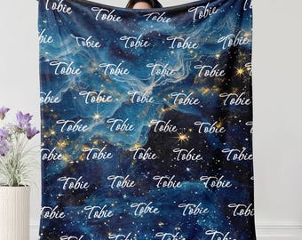 Personalized Name Blanket: Soft Fleece Keepsake Gift