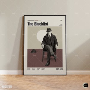 The Blacklist Poster Jon Bokenkamp Tv Series Minimal Movie Art Retro Movie Poster Midcentury Modern Room Decor Best Movies A3 Poster Etsy