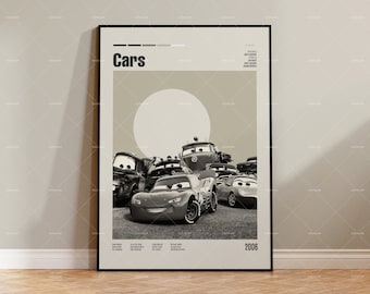 Cars, Retro Movie Poster, Midcentury Modern, Retro Tv Show Poster, Minimal Movie Art, Best Movies of All Time, Custom Movie Poster