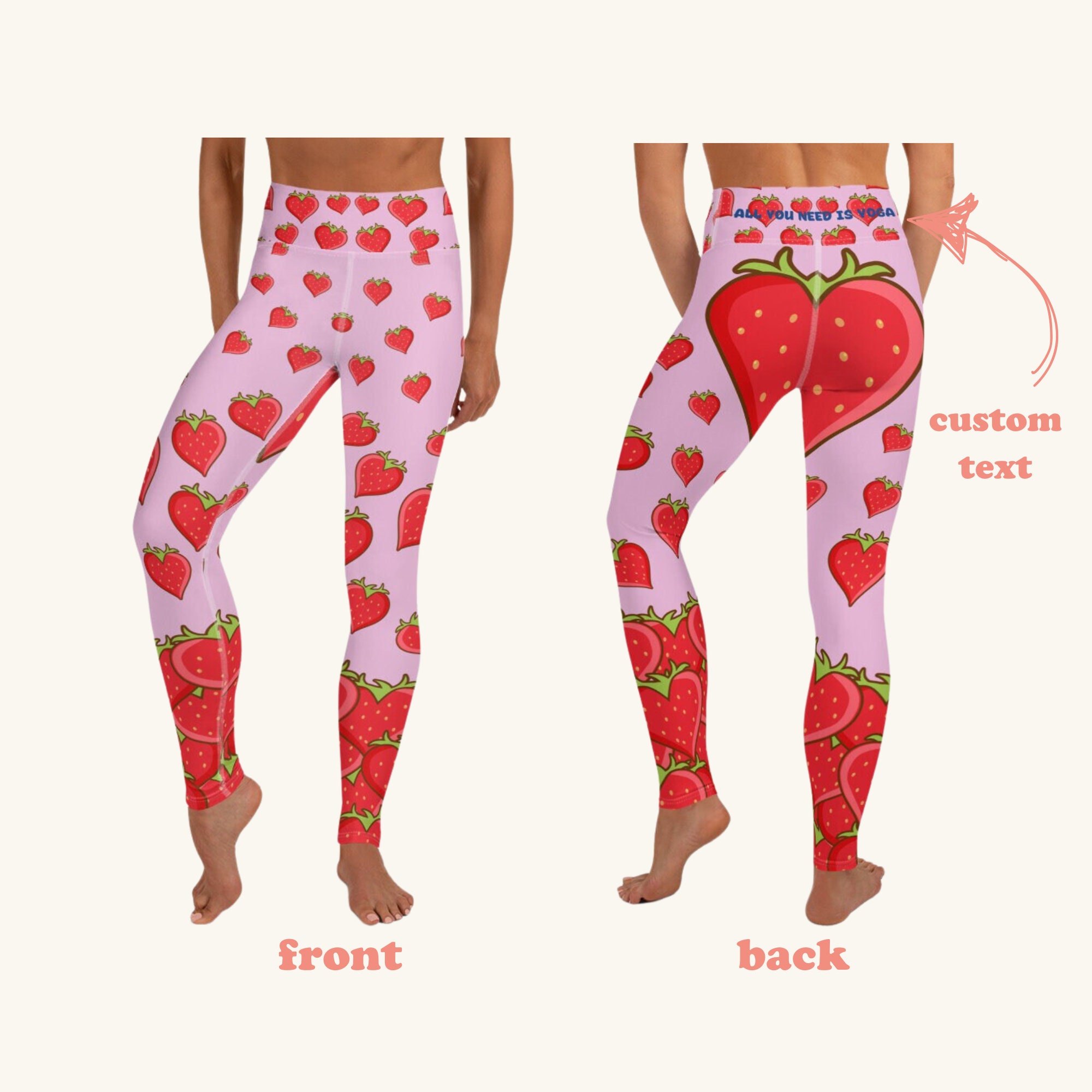 Hfyihgf Valentine's Day Leggings for Womens High Waisted Love Heart Print  Yoga Pants Tummy Control Butt Lift Gym Joggers(Red,3XL) 