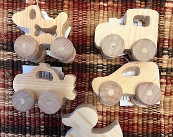 Lot of 4 Wooden Toys (Handmade)