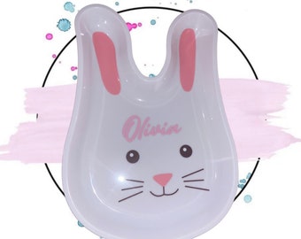 Personalised bunny plate for cold food