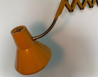 Lámpara de pared tipo tijera Hala Zeist vintage – Lámpara de pared ajustable holandesa de mediados de siglo – Diseño Busquet – Aplique industrial de los años 60 – Lámpara de metal