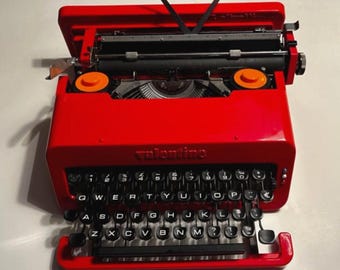タイプライター オリベッティ バレンタイン、1970s スペイン製 動作品