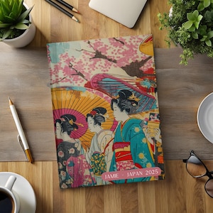 Diario di viaggio personalizzabile del Giappone Festival a Kyoto / Diario delle vacanze con carta a righe da 150 pagine, regalo per viaggiatori e amanti della storia