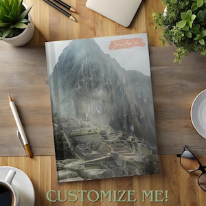 Personalized Peru Travel Journal Customizable Ancient Ruins Notebook 150 Pages Lined Vacation Diary Gift for Travelers and History Lovers