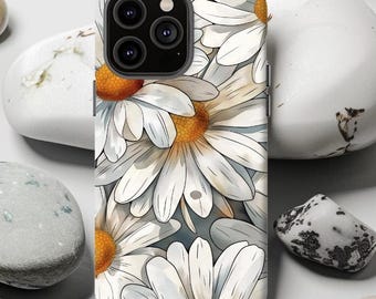 Daisy Floral Phone Case: Botanical Art for iPhone, Galaxy, Pixel,  Cartoon Style