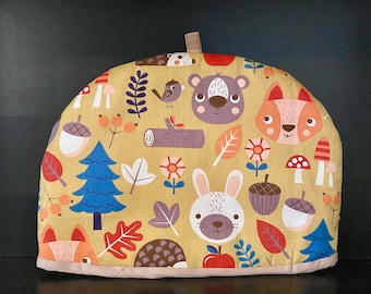Teapot Cozy. Cartoon-style forest.