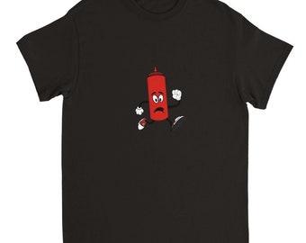 Scared Ketchup Heavyweight Unisex Crewneck T-shirt (all colors)