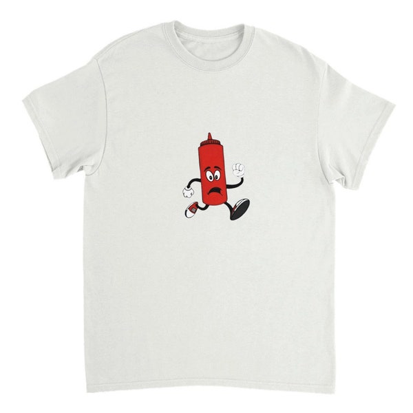Scared Ketchup Heavyweight Unisex Crewneck T-shirt (all colors)