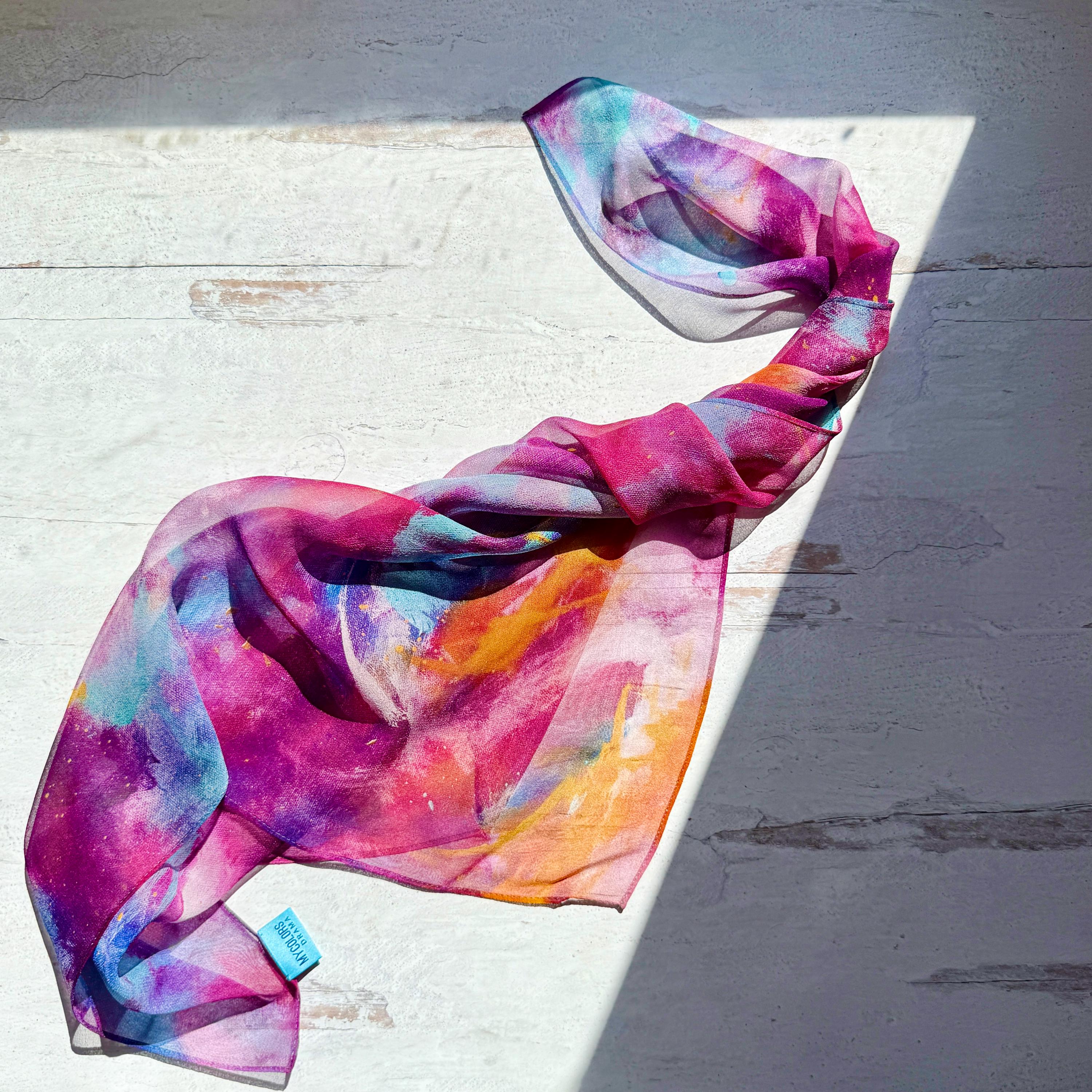 Acute Vibrant Abstract Scarf