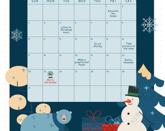 Christmas event calendar