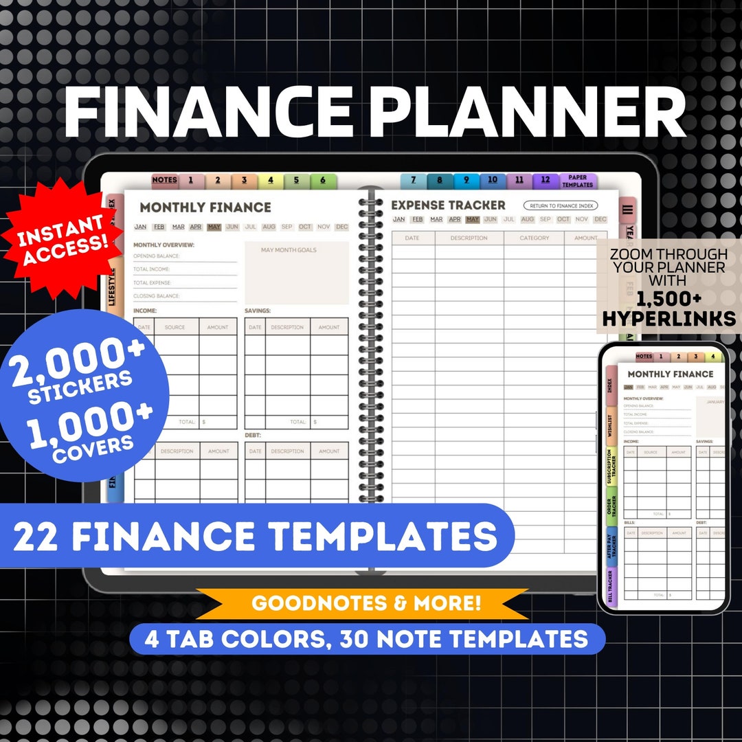 Budget Planner, Finance Planner, Finance Tracker, Digital Finance