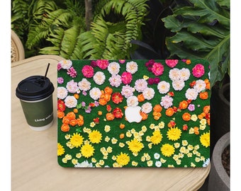 Étui pour MacBook à fleurs de jardin, 13 14 15 pouces pour ordinateur portable rigide pour Macbook Air 13/Pro 13/RITIAN 13/Air 15/Pro 16, M1 M2