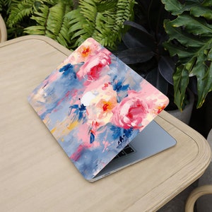 Spring Flowers Oil Paint MacBook Sleeve, 13 15-inch Hard Laptop Case for MacBook Air 13/Pro 13/RITIAN 13/Air 15, M1 M2 2023 2022 Case Cover image 2