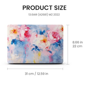 Spring Flowers Oil Paint MacBook Sleeve, 13 15-inch Hard Laptop Case for MacBook Air 13/Pro 13/RITIAN 13/Air 15, M1 M2 2023 2022 Case Cover image 9