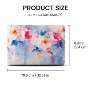Spring Flowers Oil Paint MacBook Sleeve, 13 15-inch Hard Laptop Case for MacBook Air 13/Pro 13/RITIAN 13/Air 15, M1 M2 2023 2022 Case Cover image 8
