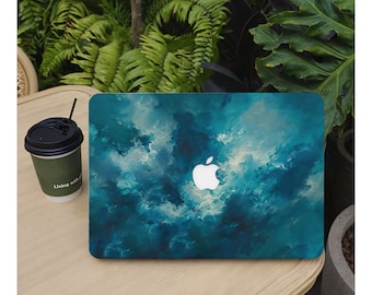 Deep Sea Blue Marble Texture MacBook Case ,13 15 Inch Laptop Hard Shell Case for Macbook Air 13.6M2 2022/Pro 13M1/Air 15M2 2023 Case Cover