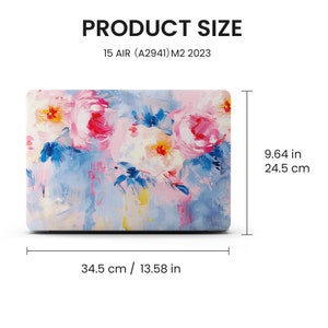 Spring Flowers Oil Paint MacBook Sleeve, 13 15-inch Hard Laptop Case for MacBook Air 13/Pro 13/RITIAN 13/Air 15, M1 M2 2023 2022 Case Cover image 10