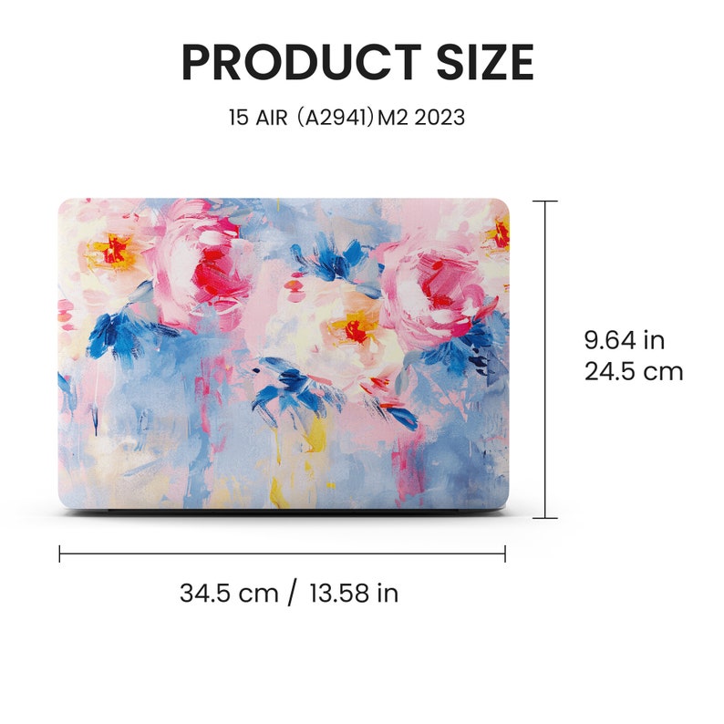 Spring Flowers Oil Paint MacBook Sleeve, 13 15-inch Hard Laptop Case for MacBook Air 13/Pro 13/RITIAN 13/Air 15, M1 M2 2023 2022 Case Cover image 10