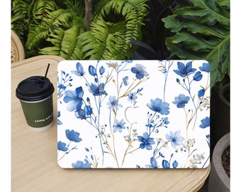 Blauw Wit Porseleinen Bloem MacBook Hard Shell Case, Geschikt voor Air13/Pro13/Pro 14/Air15/Pro 16 Mac M1M2M3 Laptop Cover, 13 14 15 Inch Modellen Case