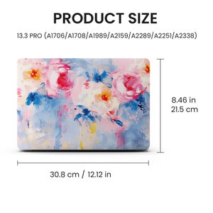Spring Flowers Oil Paint MacBook Sleeve, 13 15-inch Hard Laptop Case for MacBook Air 13/Pro 13/RITIAN 13/Air 15, M1 M2 2023 2022 Case Cover image 7