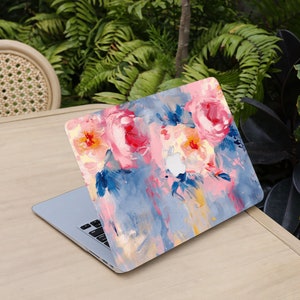 Spring Flowers Oil Paint MacBook Sleeve, 13 15-inch Hard Laptop Case for MacBook Air 13/Pro 13/RITIAN 13/Air 15, M1 M2 2023 2022 Case Cover image 3