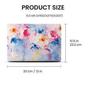 Spring Flowers Oil Paint MacBook Sleeve, 13 15-inch Hard Laptop Case for MacBook Air 13/Pro 13/RITIAN 13/Air 15, M1 M2 2023 2022 Case Cover No Logo