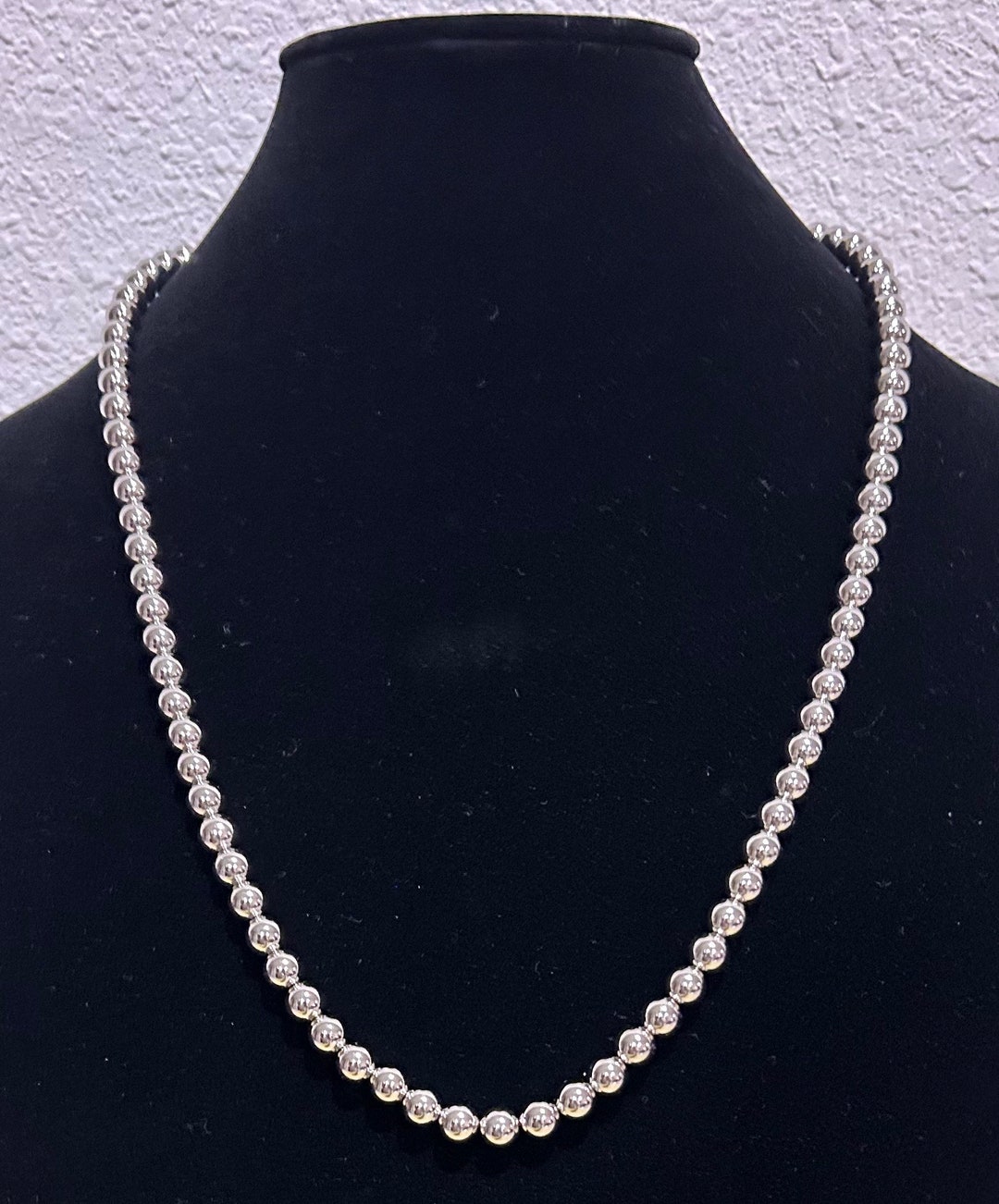 Stone Beads Fashion Silver Necklace