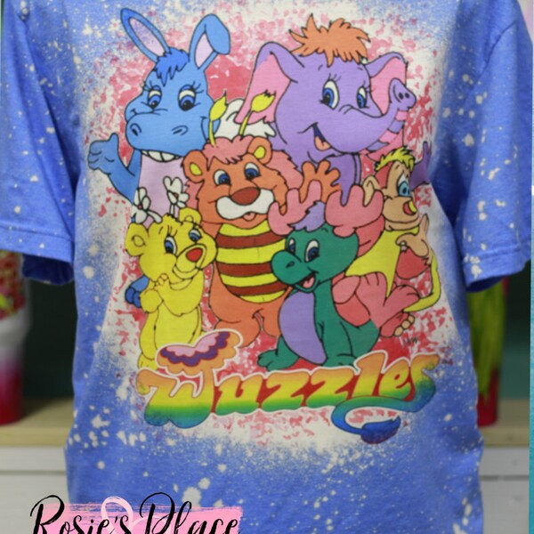 the wuzzles shirt, nostalgic shirts, rainbow brite shirt, care bears shirt, made in the 80s, made in the 90s, 80s baby, retro shirts