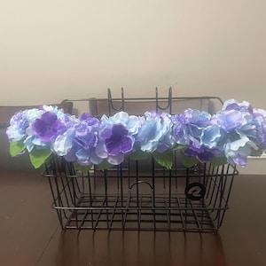 Floral Bike Basket: Customized Bicycle Accessory