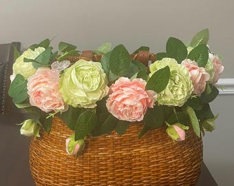 Floral Bike Basket